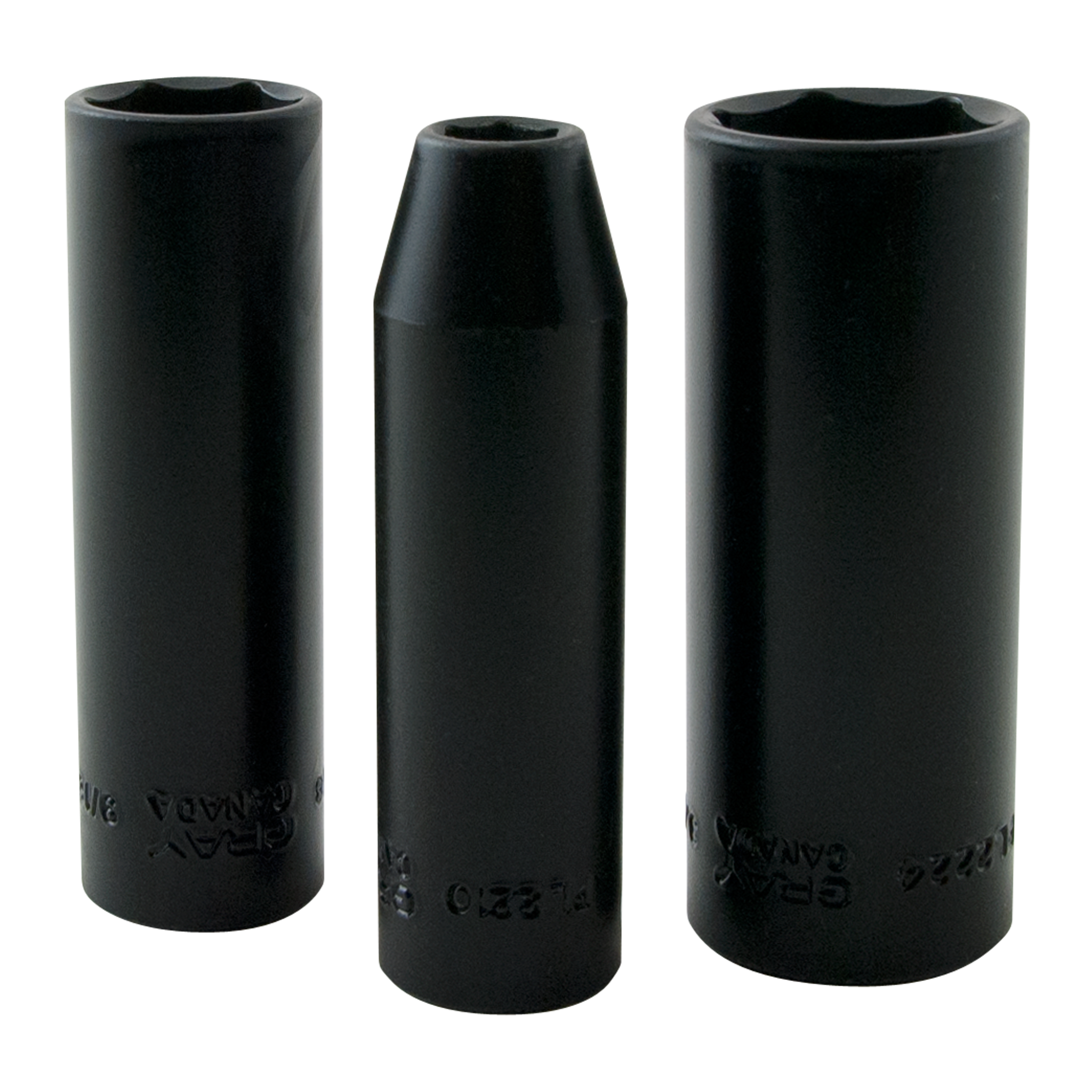 3/8" Dr. 8 Piece 6 Point Deep SAE Impact Socket Set