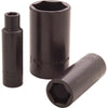 1/2" Drive 6 Point Deep Length Sockets - Impact Black Industrial Finish