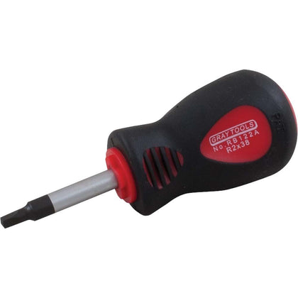 Square recess stubby comfort grip heavy duty screwdrivers