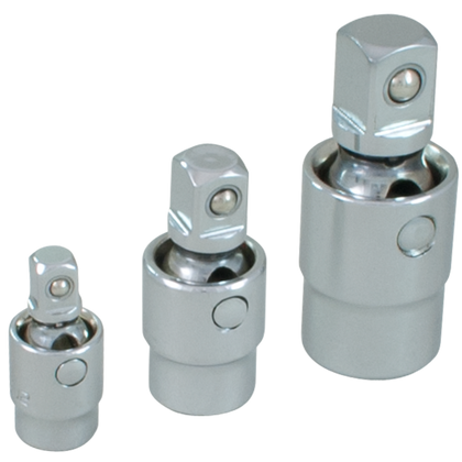 3 piece chrome universal swivel joint