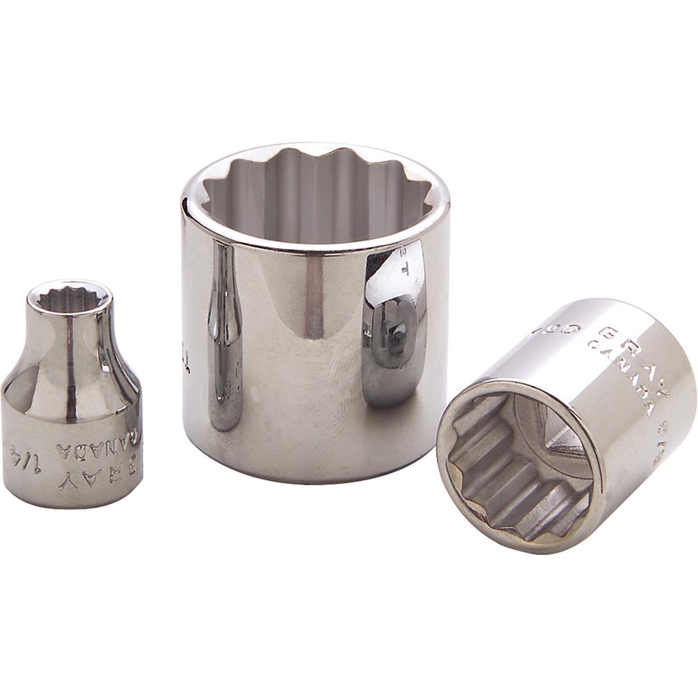 3/8" Drive 12 Point Standard Length Sockets