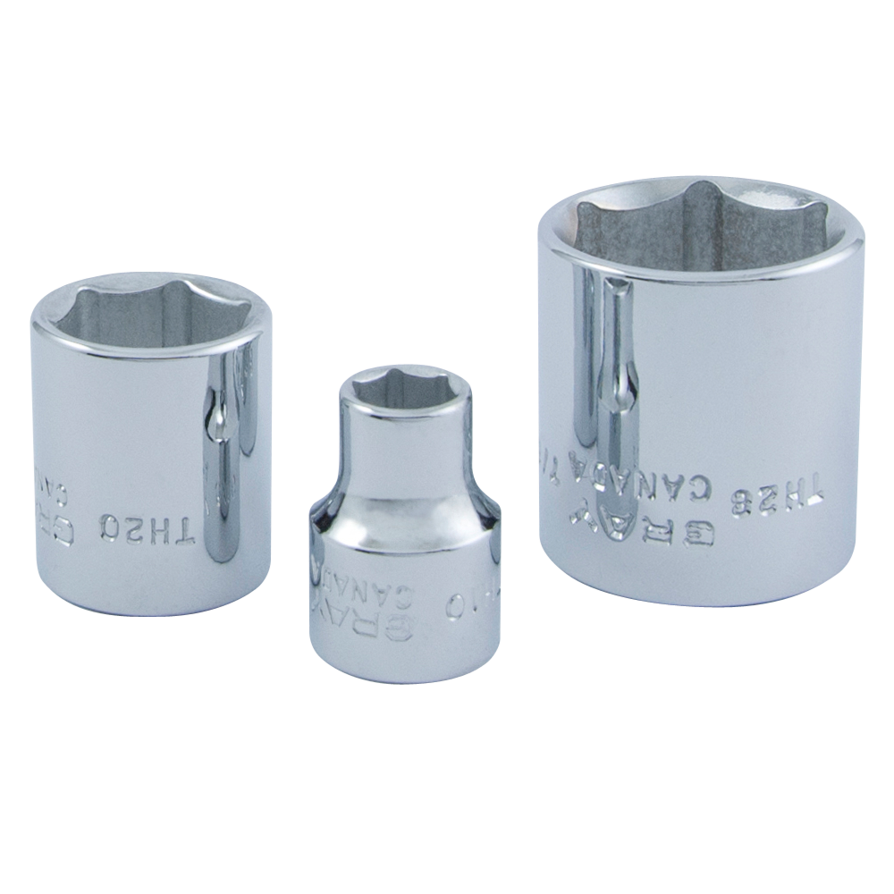 3/8" Dr. 33 Piece 6 Point SAE & Metric Socket & Attachment Set