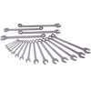 19 Piece 12 Point SAE Mirror Chrome Combination Wrench Set
