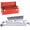 1" Dr. 24 Piece 12 Point Standard SAE Socket Set