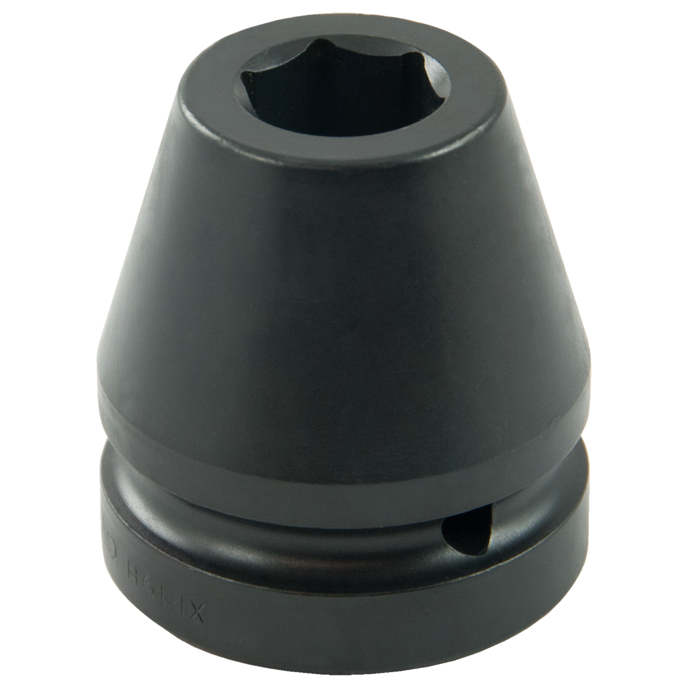 1" Drive 6 Point Metric Standard Length Sockets - Impact Black Industrial Finish