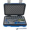 1/4" Dr. 27 Piece 6 Point SAE & Metric Socket & Attachment Set