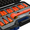 16 Piece 3/8" Drive SAE & Metric Hex Bit Insulated Socket and Attachment Set, 1000V Insulated