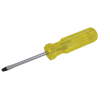 Slotted round shank cabinet screwdrivers