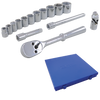 3/8" Dr. 15 Piece 6 Point Standard SAE Socket Set