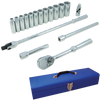 1/2" Dr. 17 Piece 6 Point Deep SAE Socket Set