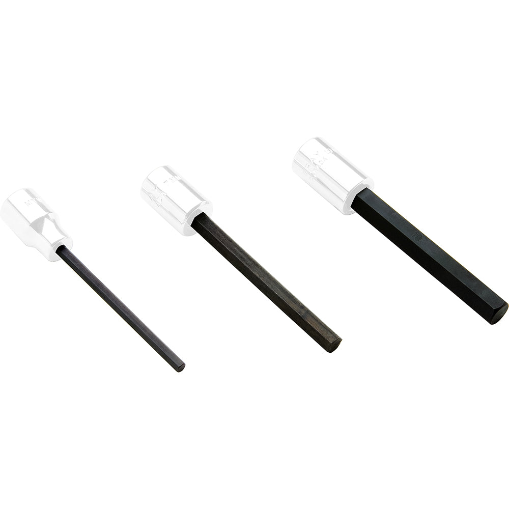 Replacement Bits for 3/8" Drive Metric Hex Head Sockets - Extra Long