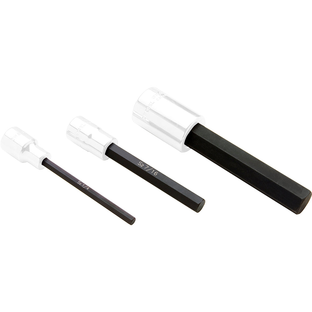 Replacement Bits for 1/2" Drive Hex Head Sockets - Extra Long