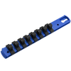 3/8" Dr. and 1/2" Dr. Socket Organizers With Rails for Metric & SAE Sockets