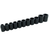 1/2" Dr. 11 Piece 6 Point Standard SAE Impact Socket Set