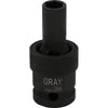 1/2" Drive 6 Point Metric Universal Joint Sockets - Impact Black Industrial Finish